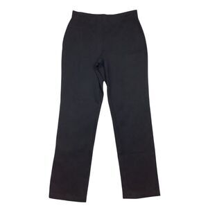 Susan Graver Black Pull on Pants Jeggings Ponte Straight-Leg Women S 29X29 Dress